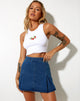 Bild von Milana Kilt-Rock in Denim Blau