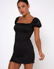 Image of Milina Bodycon Kleid aus Satin Schwarz