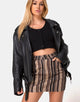 Bild von Mini Broomy Skirt in Mix Stripe Braun