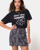 Bild von Broomy Rock in Grau Rar Leopard Print