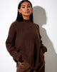 Image of Bondy Pullover aus Strick in Zartbitterschokolade