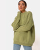 Image of Mody Pullover in Grüner Rippe