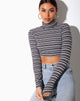 Bild von Moeena Crop Top in Schwarz Grau und Weiß