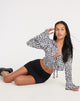 Bild von Monaroh Crop Top in Dalmatiner