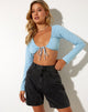 Bild von Moonie Crop Top in Nantucket Blau