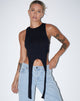 Image of Ursula Vest Top aus Lycra Schwarz