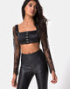 Bild von Dulip Crop Top in Schwarz