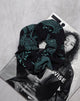 Bild von Scrunchie in Drachenblume Schwarz und Mint