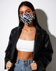 Bild von Gesichtsmaske in 90s Zebra