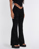 Abbildung der Nancha Flare Trouser in Zebra Flock Black