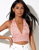Bild von Nanda Crop Top in Satin Rose Coral Blush