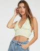 Bild von Nanda Crop Top in Satin Rose Pistachio
