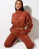Bild von Nar Zip Bungee Jumper in Burnt Brick Be Nice Label Embro
