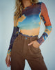 Bild von Narita Long Sleeve Top in Heat Map
