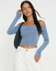 Abbildung von Nasari Crop Top in Blau Grau