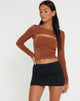 Bild von Nastra Crop Top in Braun