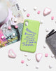 Image of Handyhülle in mattem Lime mit Instafeed Text X Top Girl