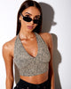 Bild von Naya Crop Top in Mini Croc Tan