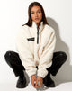Image of Nero Jacke in Borg Elfenbein mit Angel Energy Label