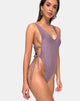 Image of Nishi Badeanzug in Gunmetal Glitter