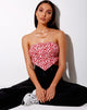 Bild von Nolda Top in Ditsy Butterfly Pfirsich und Rot