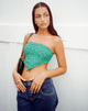 Bild von Nolda Crop Top in Paisley Fun Grün