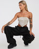 Abbildung von Nolda Crop Top in Tonal Zebra