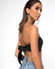 Bild von Nolia Tube Top in Satin Schwarz