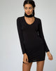 Bild von Nymphea Bodycon Kleid in Schwarz