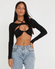 IMAGE OF Ofir Crop Top in Schwarz