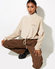 Image of Olini Pullover in neutralem Beige Saint Embro