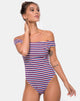 Image of Olivia Badeanzug in Triple Stripe