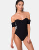 Image of Ona Badeanzug in Crinkle Rib Schwarz