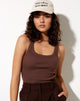 Bild von Nilam Vest Top in Rib Deep Mahogany