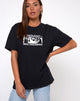 Bild von Oversized Basic Tee in I thought I was dreaming Black von Motel