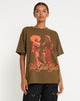 Bild von Oversize Basic Tee in Khaki Girls Girls Girls