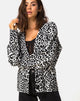 Bild von Oversize-Strickjacke aus Tierstrick
