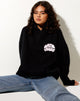 Bild von Oversize Hoodie in Schwarz Another Dimension