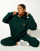Bild von Oversize Hoodie in Flaschengrün Cupid Embro