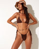 Bild von PAMI BIKINI TOP DARK BROWN 34
