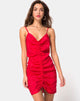 Bild von Panthus Kleid in Satin Rot
