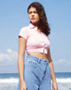 Bild von Panya Cropped Shirt in Rib Baby Pink