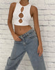 Abbildung von Danica Crop Top in Lycra Weiß