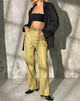 Abbildung der Parallel Trouser in PU Leaf Green
