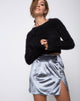 Bild von Pelmet Minirock aus Samt Silber