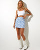 Bild von Pelmo Minirock in Love Karo Blau