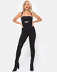 Bild von Penold Unitard in Schwarz mit Silberhaken