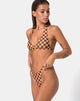 Bild von Pesme Bikini-Oberteil in Mokka-Karo