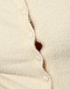 Flauschig gestricktes Elfenbein