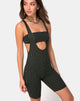 Bild von Poton Cutout Unitard in Neon Pinstripe